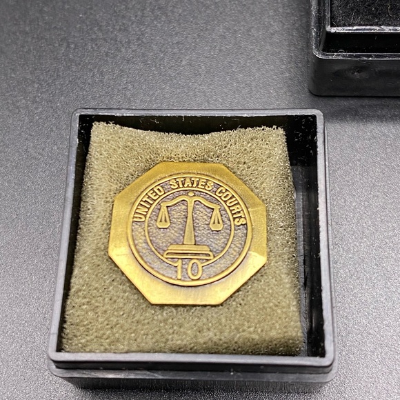 United States Courts 10-15-20 Years of Service Lapel Pins - Picture 10 of 10